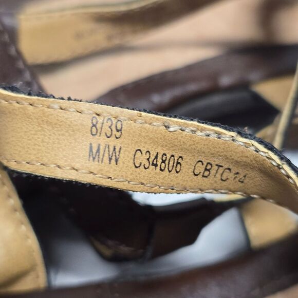 BOC Brown Vegan Leather Sandals B.O.C. 8 - Picture 8 of 8